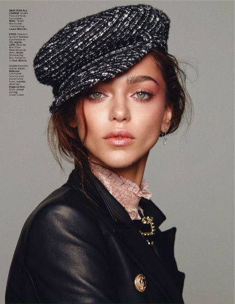 Zhenya Katava Models Eye-Catching Beauty Looks for L’Officiel Singapore