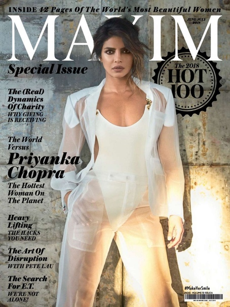 Приянка Чопра в съемке для Maxim India / июнь-июль 2018