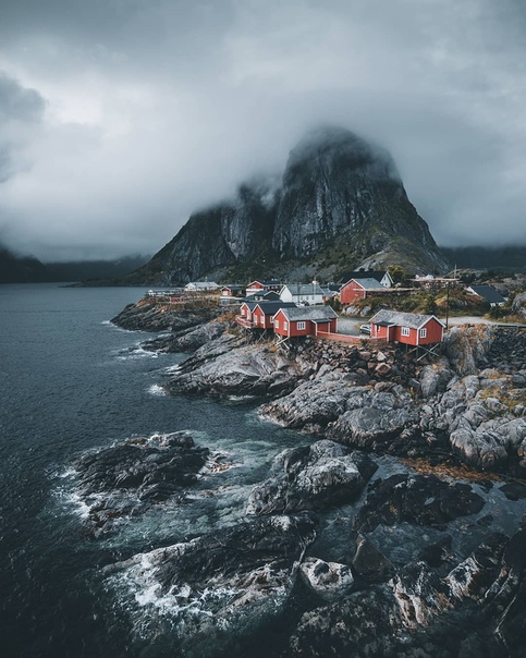 Hamny I Lofoten, Nordland, Norway 