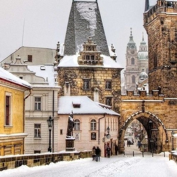 Прекрасная зимняя Прага, Чехия