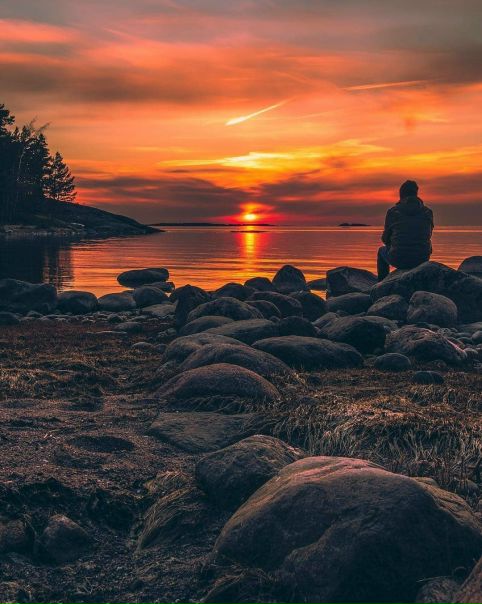 Встречая закат в Финляндии // Hanko