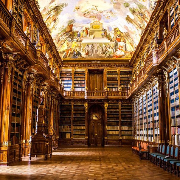 Клементинум - самая красивая библиотека в мире, Прага, Чехия.