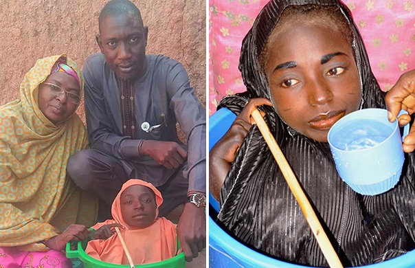 19 лет жительница Нигерии жила в пластиковом тазу. (14 фото + видео)