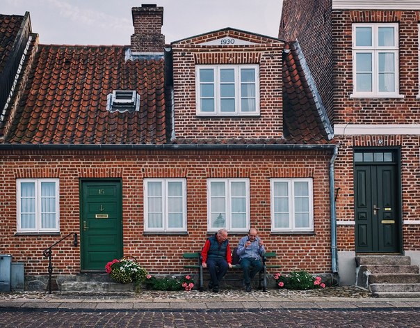 Обычный домик в обычном провинциальном городке Дании 