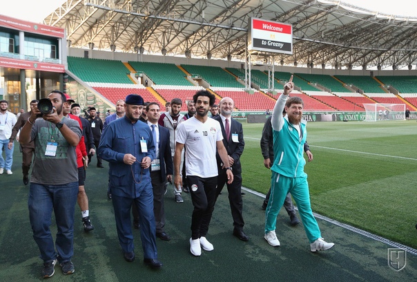 Мохаммед Салах и вся сборная Египта уже нашли себе новых друзей в Грозном 
