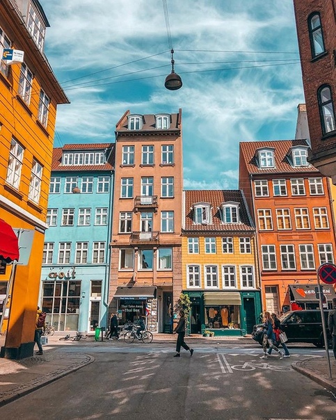 Красочные домики Копенгагена