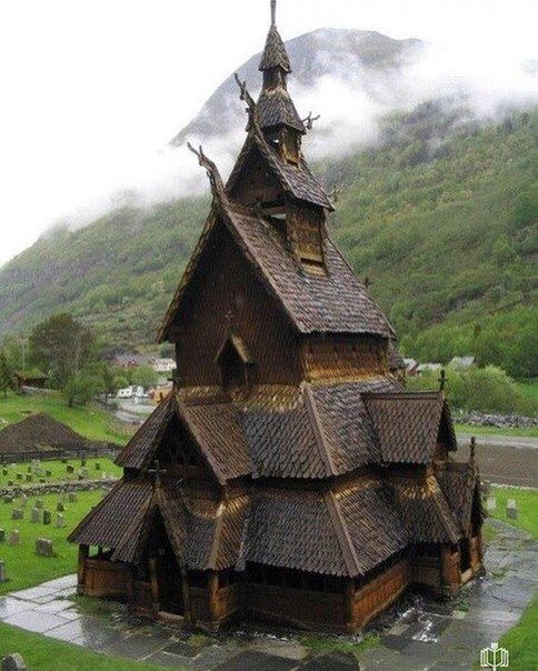 900-летняя церковь в Норвегии